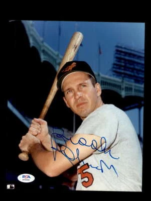 Brooks Robinson PSA DNA Signed  8x10 Photo Autograph Orioles - Image 1 of 2