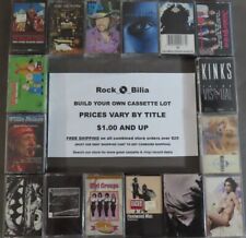 NEW SEALED ROCK POP R&B BUY $25 FREE SHIP BUILD YOUR CASSETTE TAPE LOT A