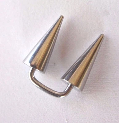1-10 x 16g 8mm Staple Surface Piercing Helix Ring Horseshoe Circular Bar Earring - Image 1 of 3