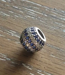 Authentic Pandora Sterling Silver Blue PAVÉ Nautical LIGHTS Charm #791172NCB - Picture 1 of 6