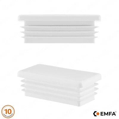 EMFA Tappo Cappucci Estremità Tubo Rettangolare Plastica tubo otturazione coperchi