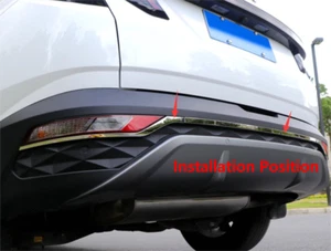 Tapa de parachoques trasero de fibra de carbono para Hyundai Tucson 2022 3 piezas - Imagen 1 de 3