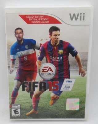 FIFA 15 - LEGACY EDITION GAME FOR NINTENDO Wii, GAME DISC, CASE, MANUAL, SOCCER - Image 1 of 3