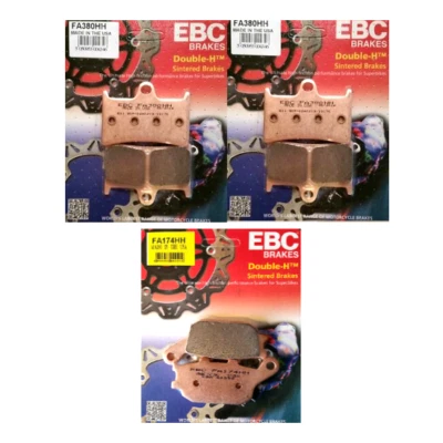 Pastillas de freno de disco delanteras y traseras sinterizadas EBC para Yamaha YZF R6 2005 a 2016 Foto 1 de 2