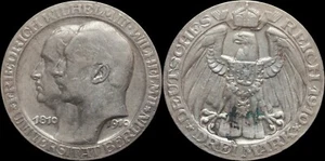 1910 Germany Prussia 3 Mark - KM# 530 - Berlin University - Picture 1 of 3