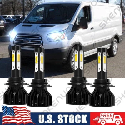 Front LED Headlight Bulb FOR 2015-2019Ford Transit-150/250/350/350 HD High & Low - Image 1 of 4