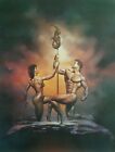 1994 Boris Vallejo Capricorn The Goat Print Book Page Suitable For Frame