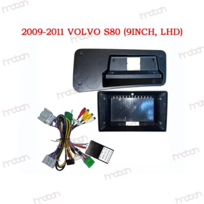 9'' Car Radio Stereo Fascia Frame Trim for Volvo S80 2009~11 Power Cable Harness - Image 1 of 4