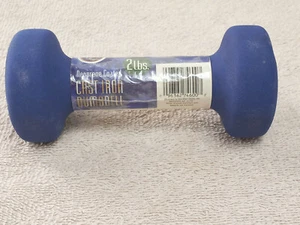 Dumbbell, Blue Barbell Neoprene Single 2 lbs - Picture 1 of 5