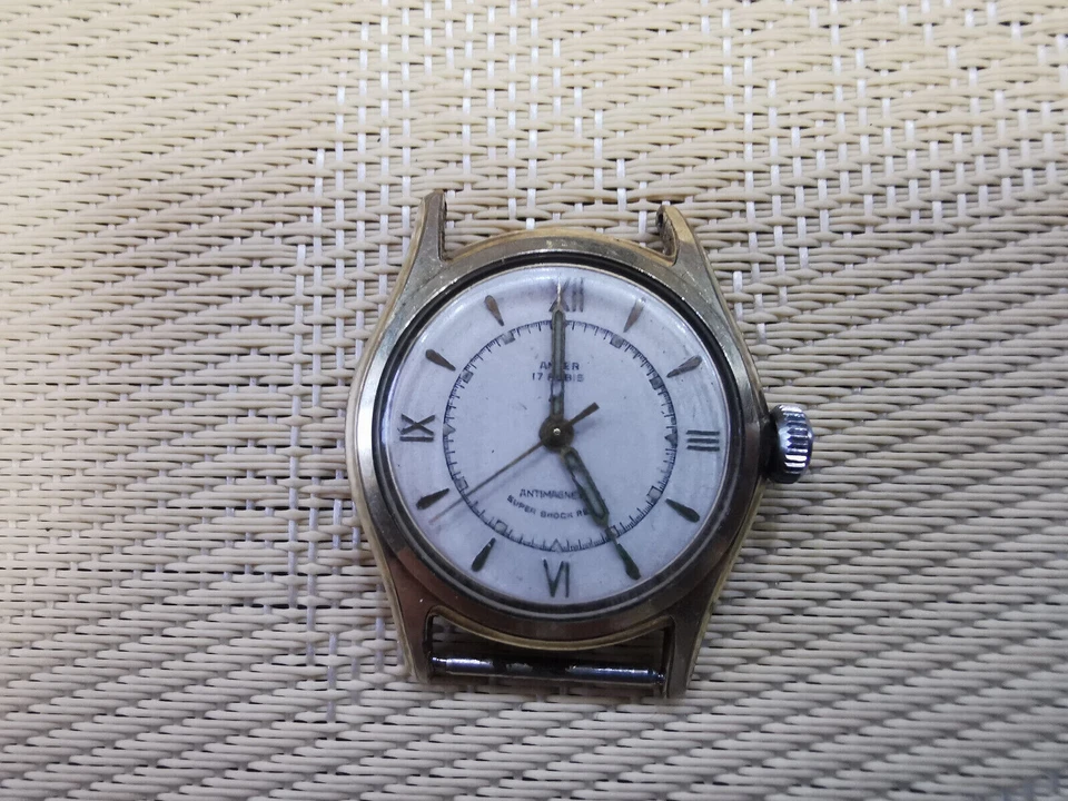 reloj suizo vintage chapado en oro para hombre ANKER Foto 1 de 3
