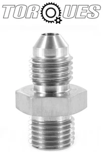 AN-4 ( 4AN AN04 ) M12x1.25 Metric Stainless Steel Adapter - Picture 1 of 2