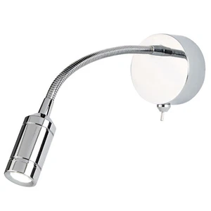 Applique Contemporanea Flexy Acciaio Cromo Led 0,75W 3000K - Foto 1 di 2