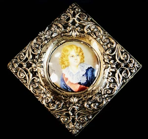LOVELY 19th. CENTURY FRAMED HAND PAINTED MINIATURE of the YOUNG NAPOLEON II - Picture 1 of 6