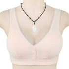 Women Full Cotton Front Closure Bra Wireless Bras Bralette Push Up Comfortable