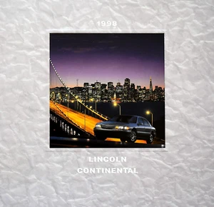 CATÁLOGO FOLLETO DE VENTAS CONTINENTAL ORIGINAL 1998 LINCOLN ~ 26 PÁGINAS ~ 11" X 11" - Imagen 1 de 11