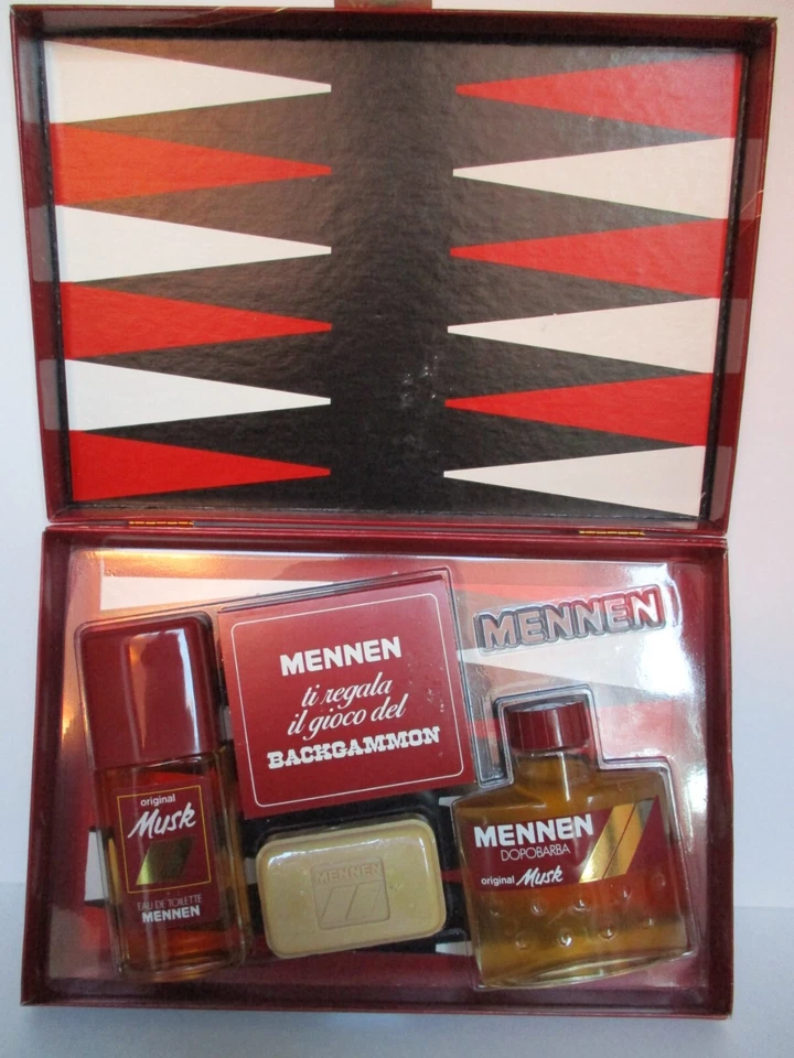 SET AS DOPOBARBA + EDT + SAPONE MENNEN MUSK + BACKGAMMON ANNI '80 - Immagine 1 di 1