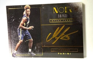 Baloncesto Panini Noir 2015-16 - Myles Turner automático tinta dorada en tarjeta/60 NC-MTU - Imagen 1 de 2