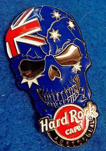 SYDNEY AUSTRALIA 3D BANDERA AUSTRALIANA CABEZA DE MUERTE CALAVERA 2017 Hard Rock Café PIN LE - Imagen 1 de 1