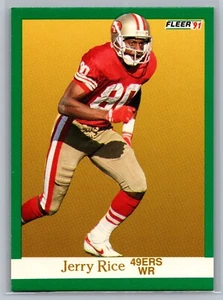 Fútbol americano Fleer 1991 de Jerry Rice - Imagen 1 de 2