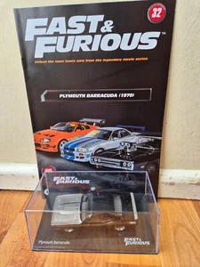 1/43 ALTAYA FAST AND FURIOUS COLLECTION PLYMOUTH BARRACUDA 1970 DIECAST CAR #32 - Picture 1 of 3