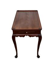 Vintage Henkel-Harris Mahogany Queen Anne Tea Table w/Pull-Outs