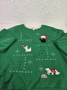 C&K Designs Damen Naughty Kittens Langarm Sweatshirt mit Rundhalsausschnitt Größe 1X - Bild 1 von 14