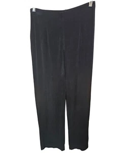 Chicos Travelers Black Elastic Waist Pants Comfy Stretchy Bottoms CHICOs Size 1S - Picture 1 of 3