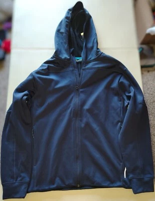 Projek Raw Full Zip Hoodie Men Navy Blue Medium Adaptive-Fit Moisture Management - Image 1 of 4