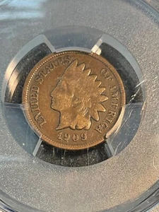 PCGS F12 1909 S INDIAN HEAD CENT KEY DATE VERY NICE AND ORIGINAL - Picture 1 of 3
