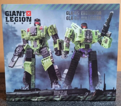 Mecha Invasion Giant Legion GLA-05 Excavator & GLA-06 Bulldozer 2 figure set - Image 1 of 4