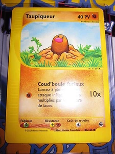 POKEMON NEUVE (◕‿◕✿) TAUPIQUEUR 106/165 COM FRANCAISE CARTE EXPEDITION MINT 2002 - Picture 1 of 8