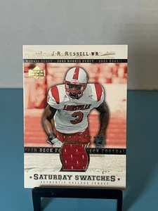 J.R. Russell 2005 Upper Deck Rookie Debut Saturday Swatches Jersey Louisville - Bild 1 von 2