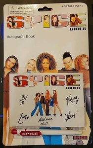 Spice Girls Autograph Book w/Pen 1997 Walmart Exclusive  - Picture 1 of 5