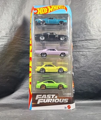 Hot Wheels 2025 Fast & Furious 5pk Porsche 911 GT3 RS Nissan Silvia S13 Impala - Image 1 of 4