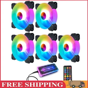 120mm RGB Cooling Fan Chassis Gorgeous Quiet Radiator (5 Fans) - Bild 1 von 12