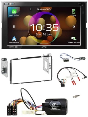 JVC DAB Lenkrad 2DIN Bluetooth USB Autoradio für Nissan Qashqai J10 07-13 - Bild 1 von 4