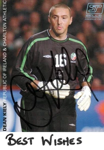 IRELAND & CHARLTON: DEAN KIELY SIGNED 6x4 ACTION PROMO/PHOTO+COA - Picture 1 of 1