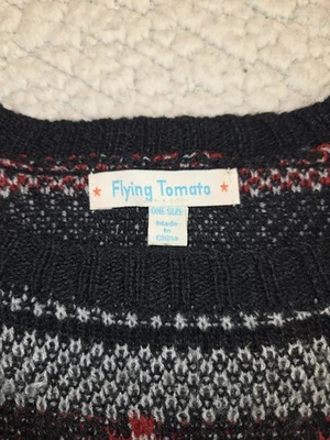 Poncho cropped tomate voador núcleo casa tamanho único franja - Imagem 1 de 4
