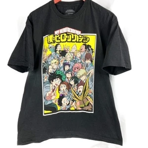 Black Graphic My Hero Academia Short Sleeve T-shirt Tagless Tubular Tee XL adult - Picture 1 of 8