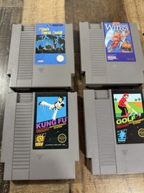 NES Lot of 4: Milon's Secret Castle, Golf 5-Screw, Legendary Wings, Kung Fu ....