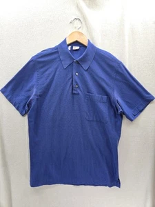 BRIONI Made in Italy Blue Short Sleeve Polo Shirt size- L - Picture 1 of 7