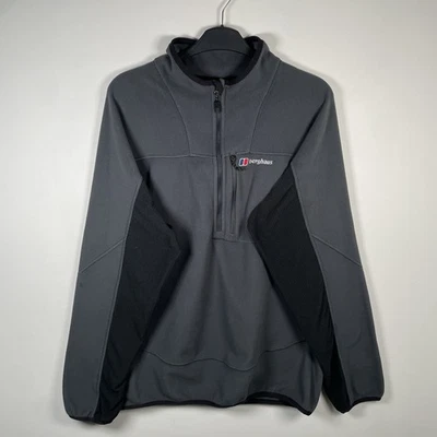 Berghaus 1/4 Zip Fleece Grey Hiking Walking Full Zip Pullover Mens Size L - Image 1 of 4