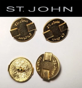 Bottoni di ricambio logo tondo tono oro spazzolato St John Knits  - Foto 1 di 1