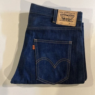 Jeans Levi's Vintage Clothing Para Hombre Años 60 606 Talla 33 x 34 Negro LVC Hecho en EE. UU. Foto 1 de 4