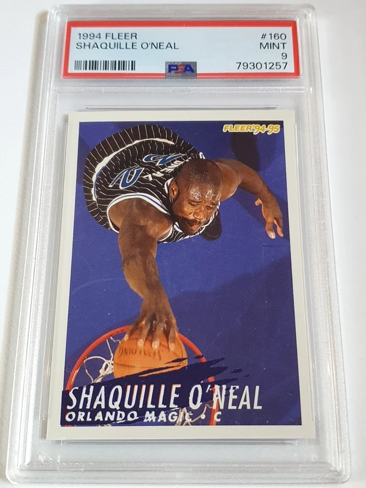 1994 Fleer Basketball Shaquille O'Neal #160 - PSA 9 (Low POP) - Imagem 1 de 2