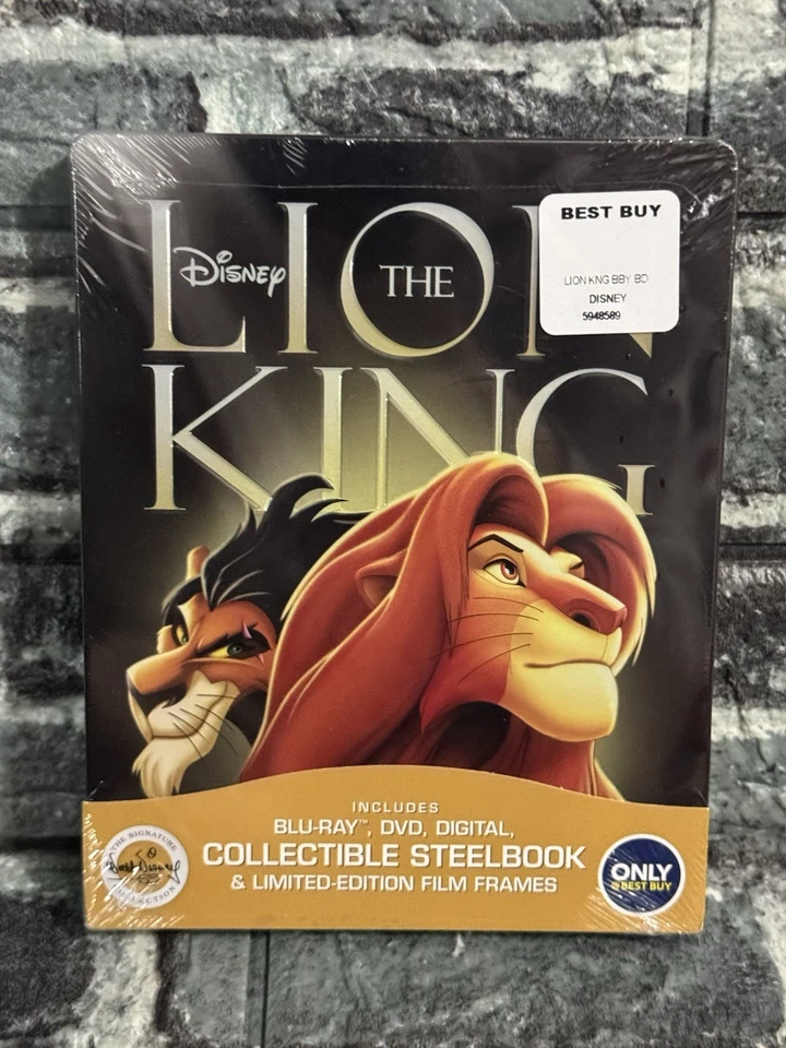 Disney's The Lion King Blu-Ray/DVD Best Buy Steelbook Sealed New - Image 1 of 3
