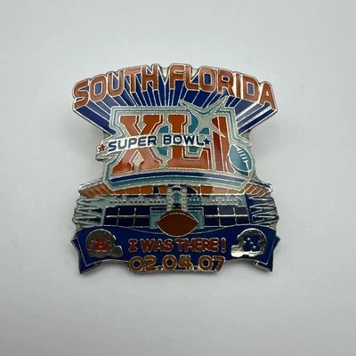 2007 South Florida NFL Super Bowl XLI Dolphin Stadium Logo Pin  - Colts vs Bears - Image 1 of 4