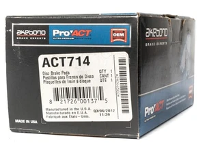 Wearever Silver Rear Brake Pads Fit 1991-00 Dodge Eagle Plymouth Model ID ACT714 - Picture 1 of 4