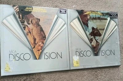 Jane Goodall World of Animal Behavior Baboons Gombe Africa Dogs MCA DiscoVision - Image 1 of 4