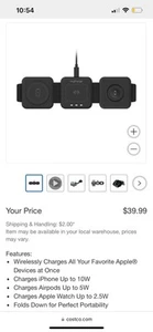 MY CHARGE 3-1 WIRELESS CHARGING PAD IPHONES, AIRPODS, APPLE WATCHES - Picture 1 of 2